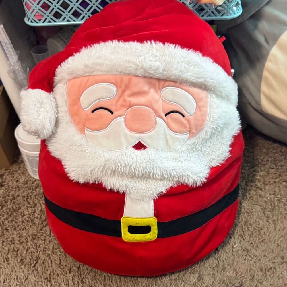 Squishmallows Red and White Santa Stuffed Animal